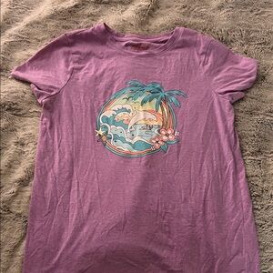 5/$10 item Purple Graphic T-Shirt with Dolphin Design